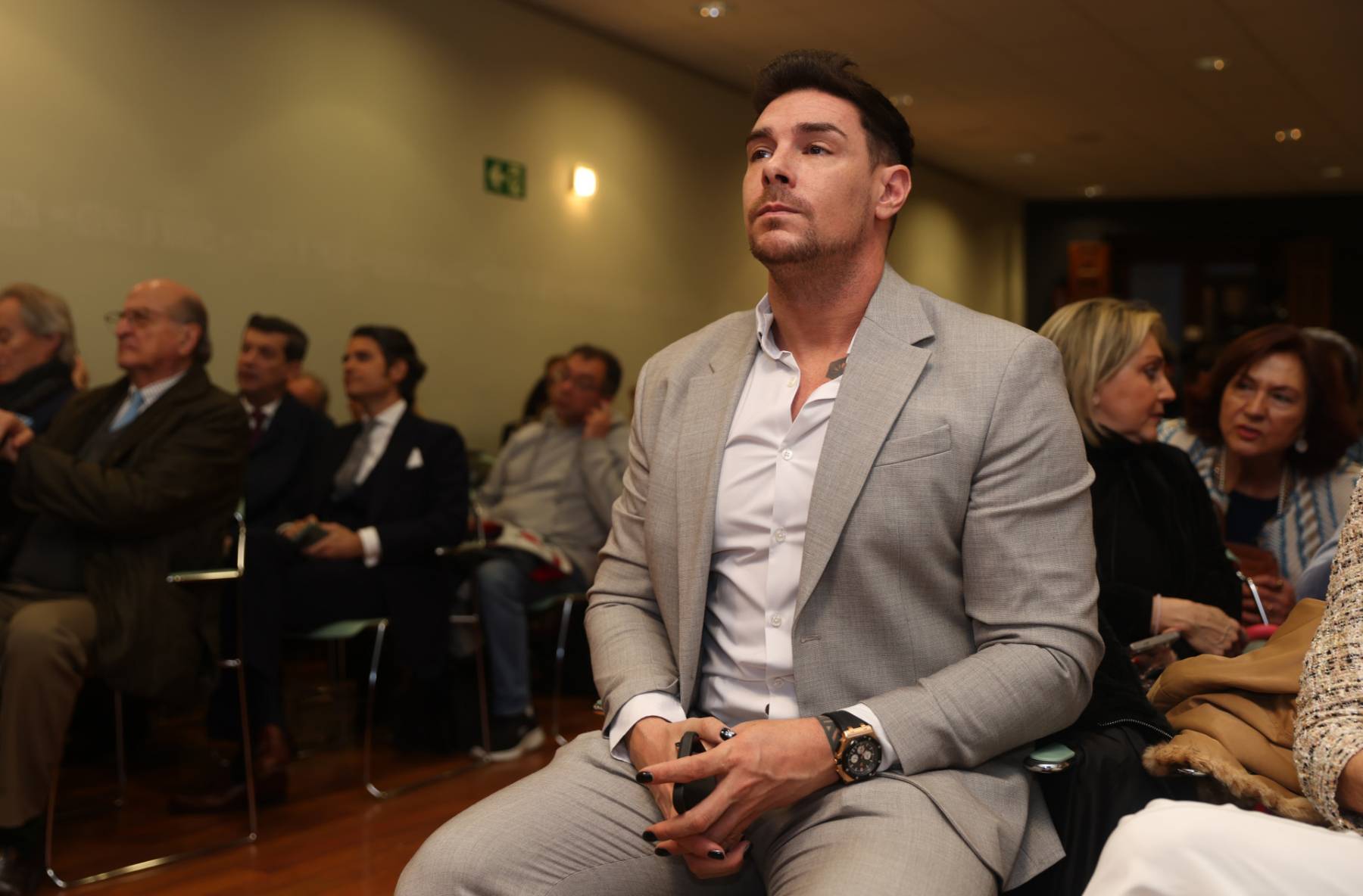 Jacobo Ostos en la presentaci&oacute;n de las memorias de su padre.(Foto: Gtres)