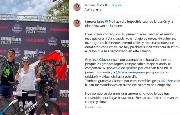 Tamara Falc&oacute; e &Iacute;&ntilde;igo Onieva. (Foto:Instagram)