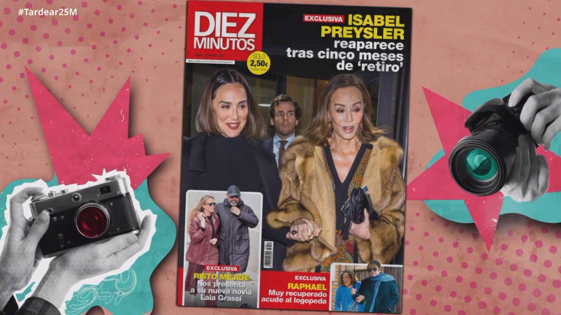 Isabel Preysler por las calles de Madrid. (Foto: Telecinco)