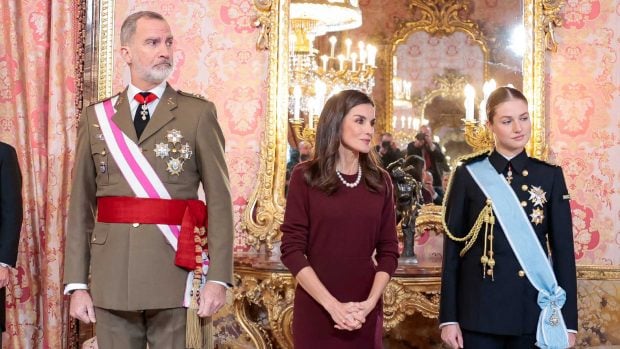 Don Felipe, Do&ntilde;a Letizia, y la princesa Leonor. (Foto:Gtres)