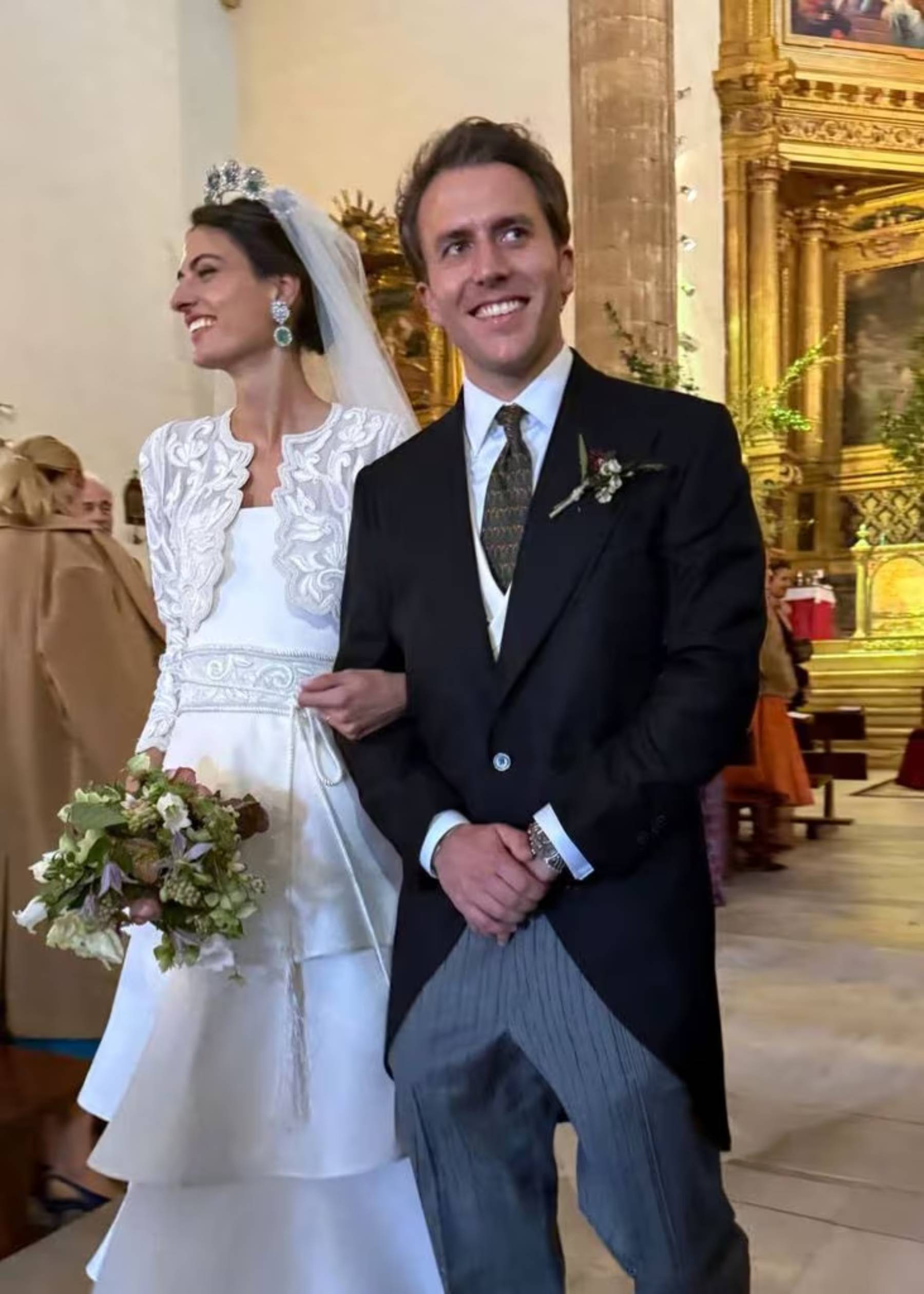 Victoria Matossian y el pr&iacute;ncipe Cecil von Croy en el d&iacute;a de su boda. (Foto: Redes Sociales)
