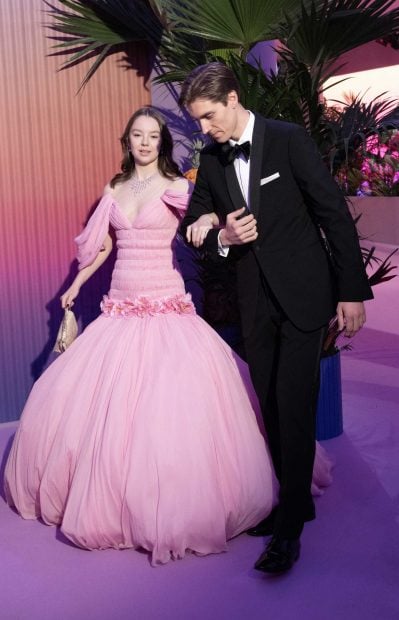 Alexandra de Hannover y Ben Sylvester Strautman en el El Baile de la Rosa. (Foto:Gtres)