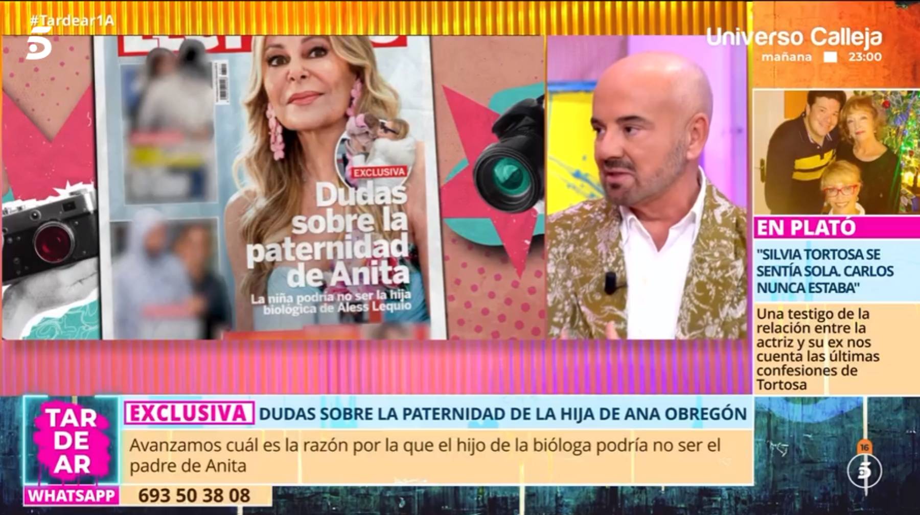 Luis Pliego en el programa 'TardeAR'. (Foto: Telecinco)