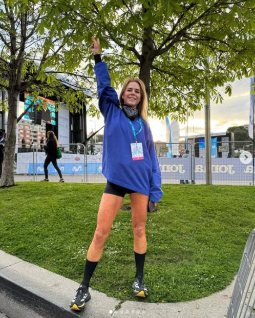 Amelia Bono en la media marat&oacute;n de Madrid. (Foto: instagram)