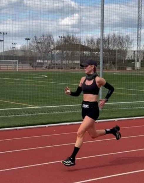 Amelia Bono entrenando. (Foto Instagram)