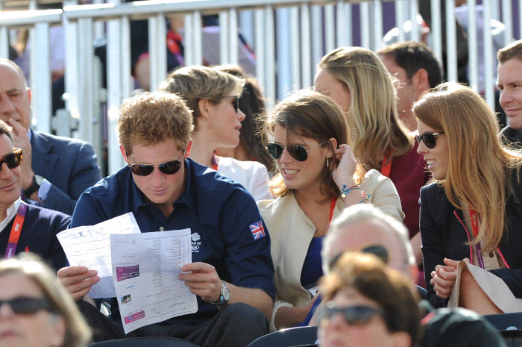 El pr&iacute;ncipe Harry y la princesa Eugenia de York. (Foto: Gtres)