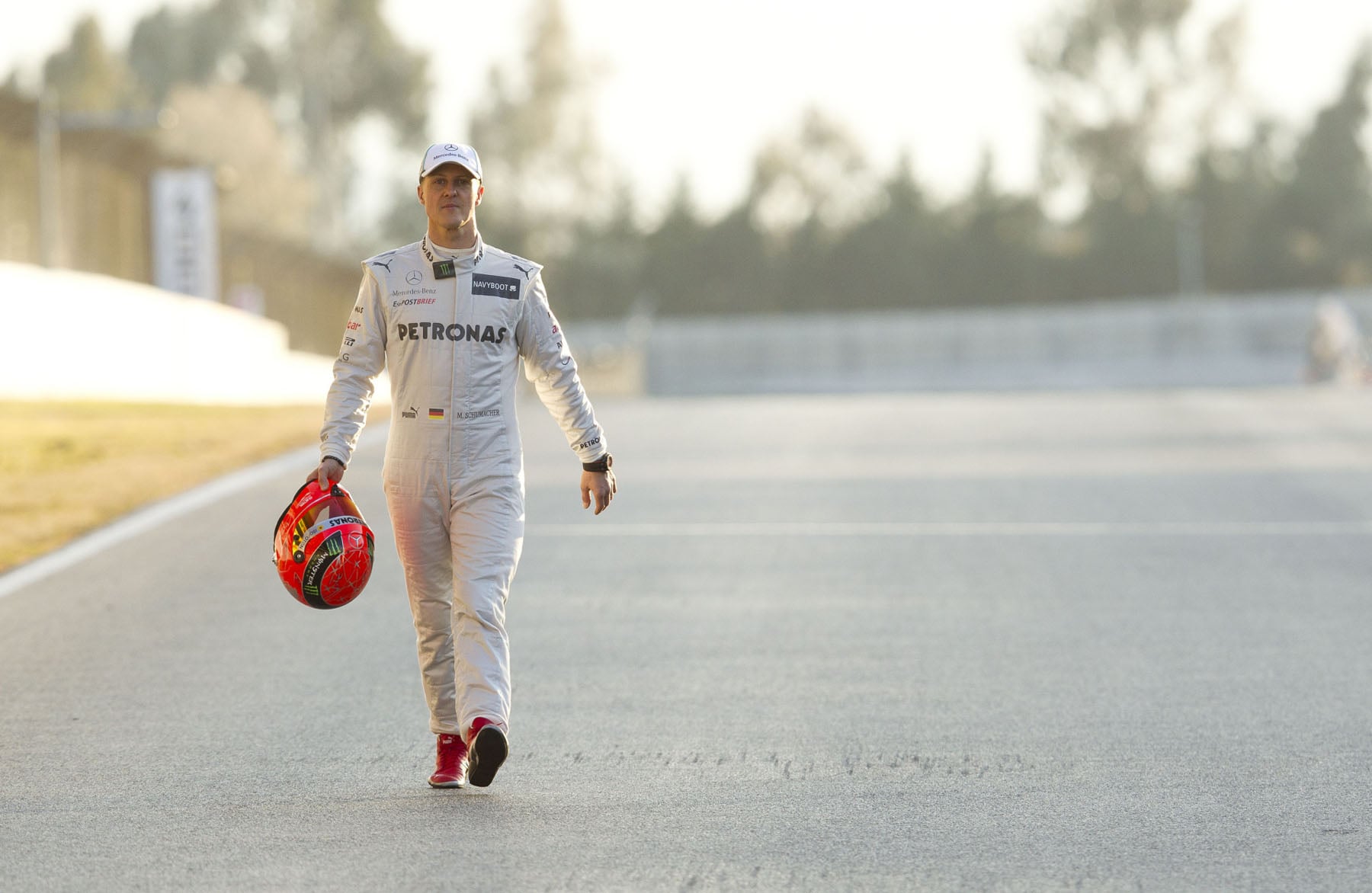 El piloto de F-1 Michael Schumacher.