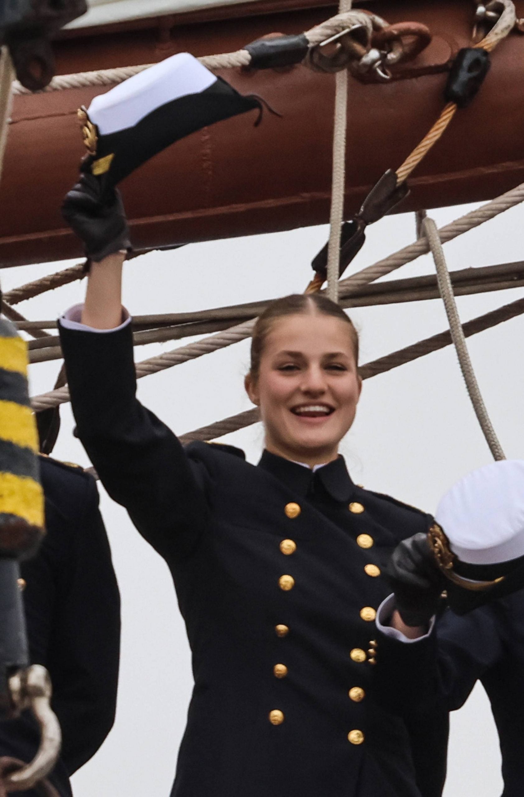 La princesa Leonor a bordo de Elcano. (Foto: Gtres)