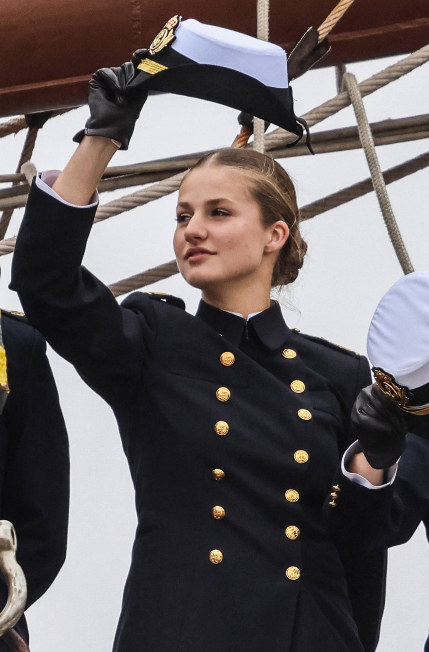 La princesa Leonor a bordo de Elcano. (Foto: Gtres)
