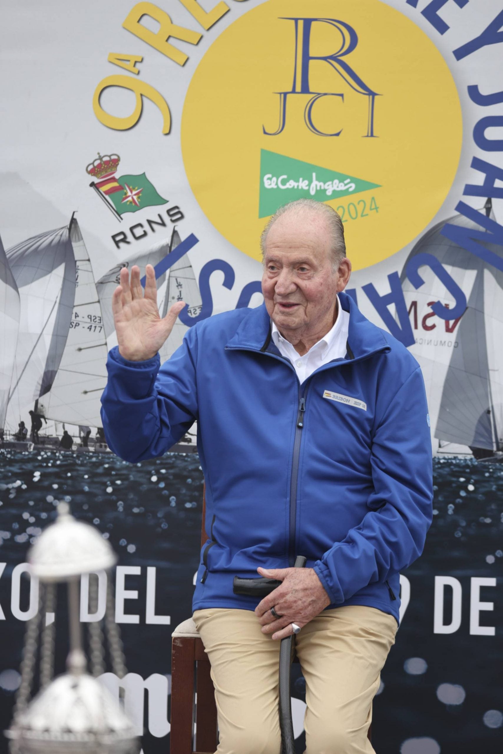 El Rey Juan Carlos en Sangenjo. (Foto: Gtres)