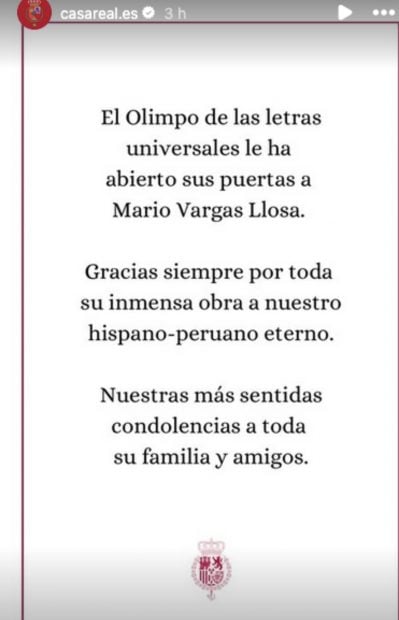 Casa Real, Felipe y Letizia, muere Mario Vargas Llosa
