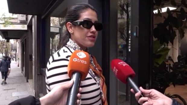 Gabriela Guillén por las calles de Madrid. (Foto: Gtres)