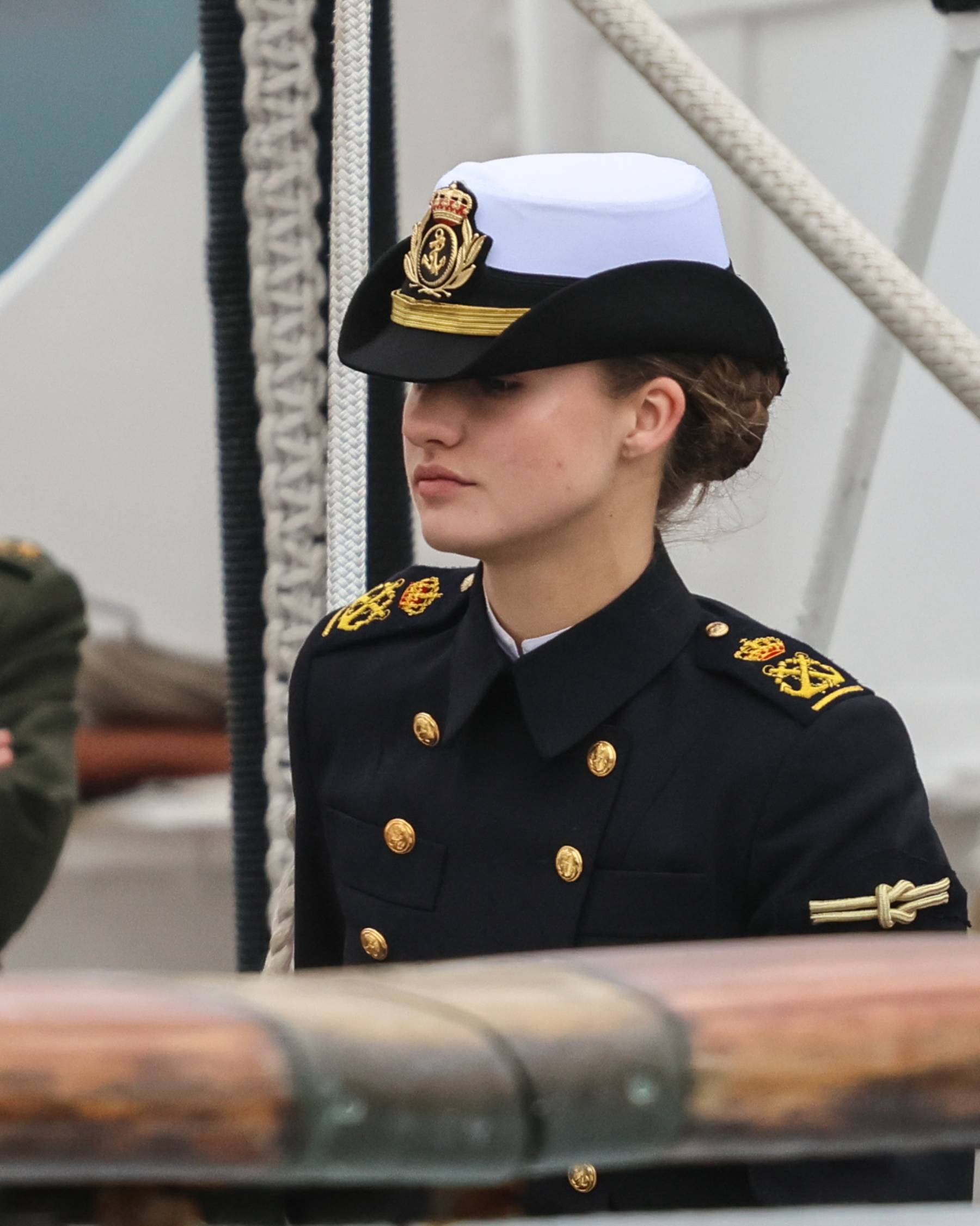 La princesa Leonor a borde de Elcano. (Foto: Gtres)