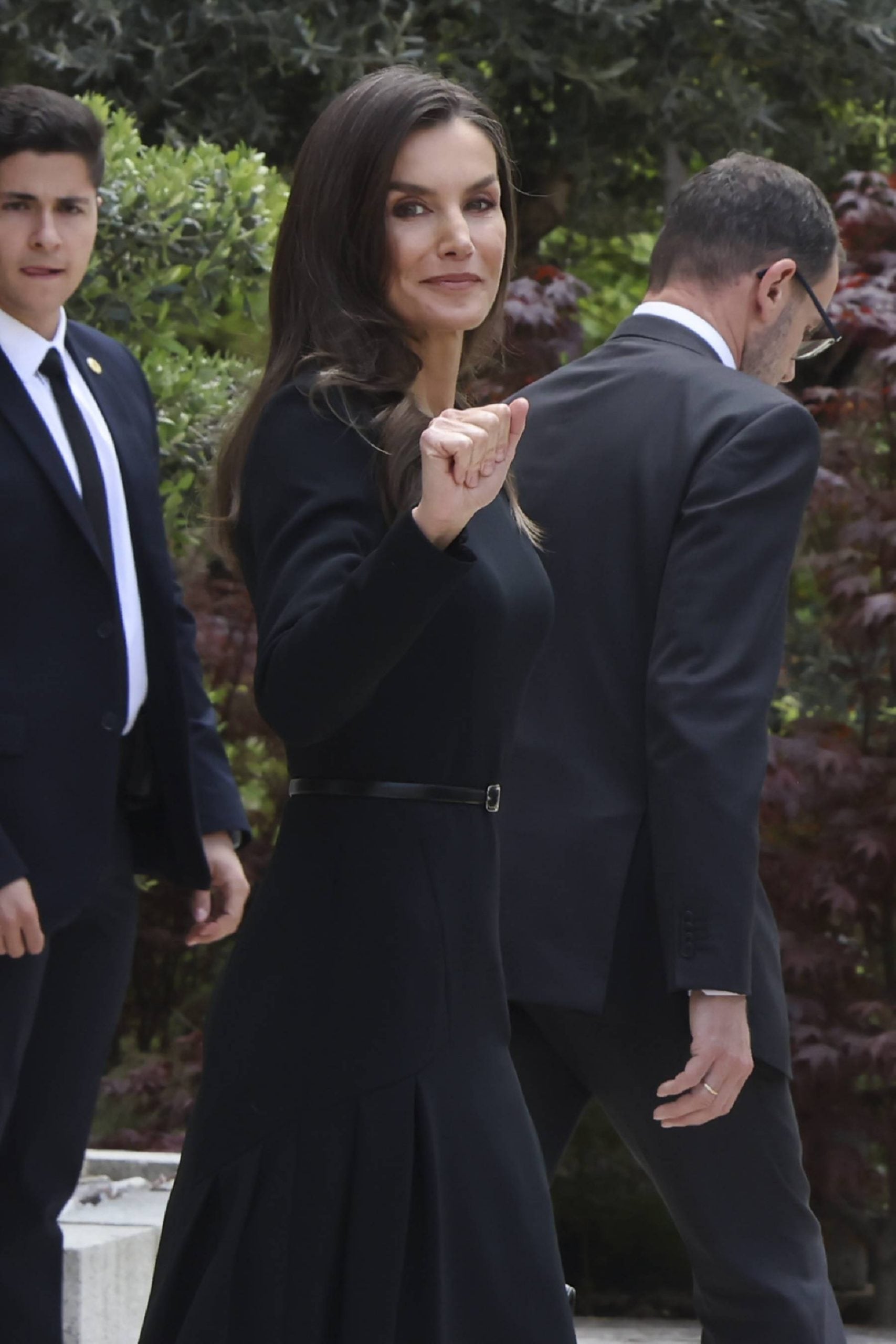 La Reina Letizia en un acto en Madrid. (Foto: Gtres)