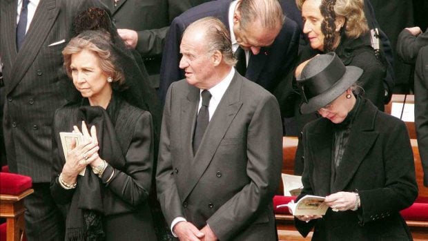 Reina Sof&iacute;a, Papa, funeral