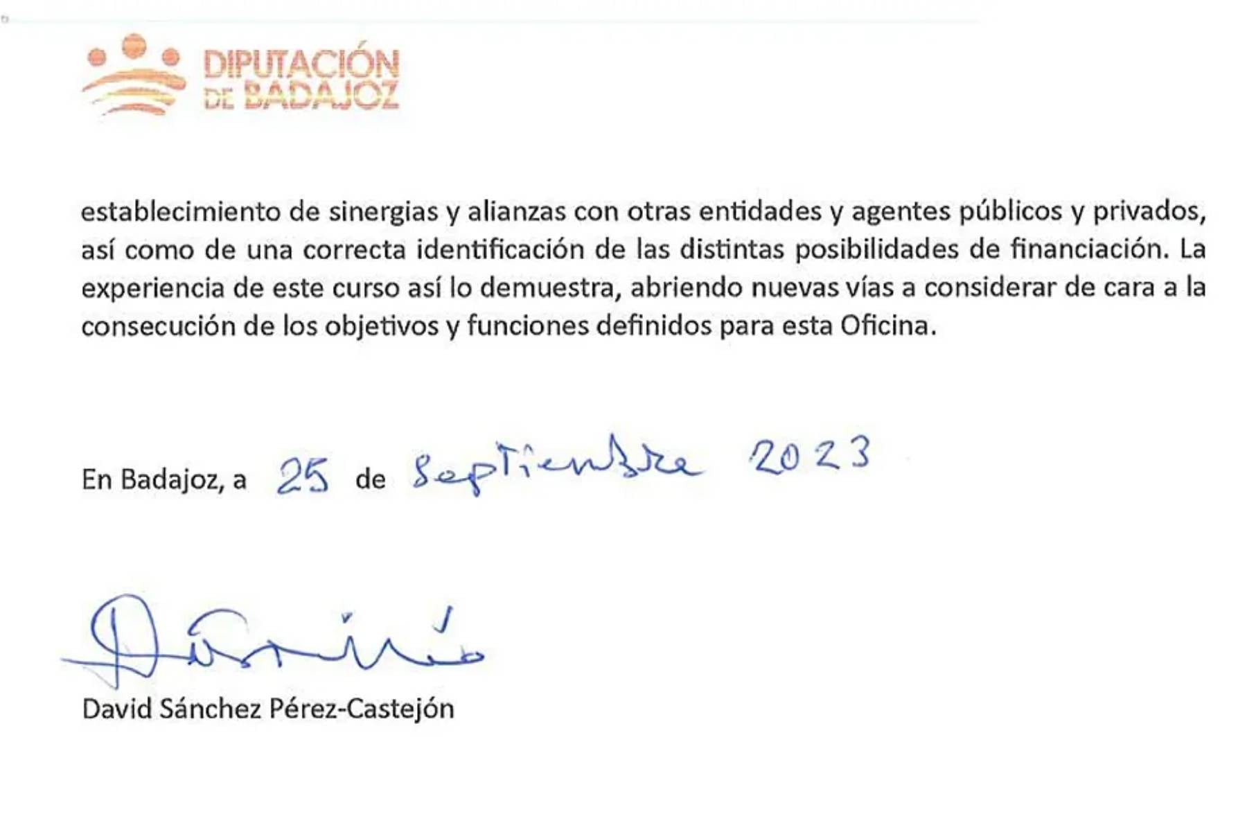 Firma de David S&aacute;nchez, hermano del presidente del Gobierno. (Foto: RRSS)