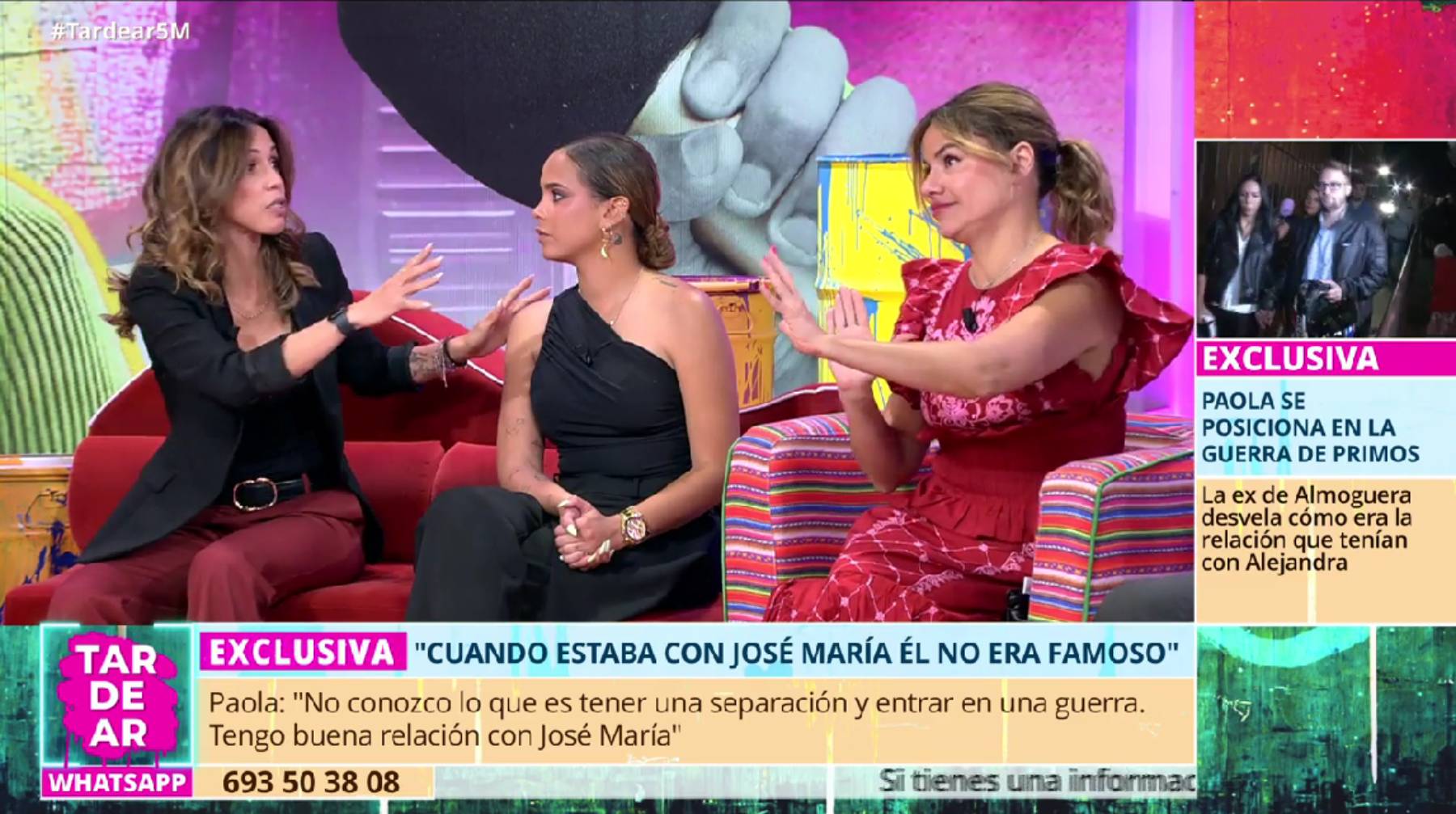 Paola Olmedo en 'TardeAR'. (Foto: Telecinco)
