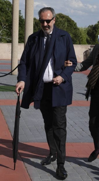 Jaime de Marichalar en el tanatorio. (Foto: Gtres)