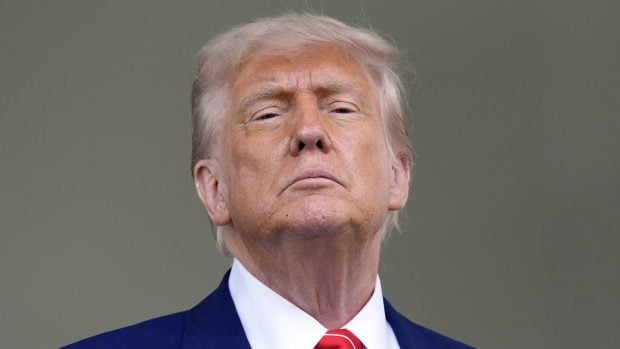 Donald Trump en un acto oficial. (Foto: Gtres)