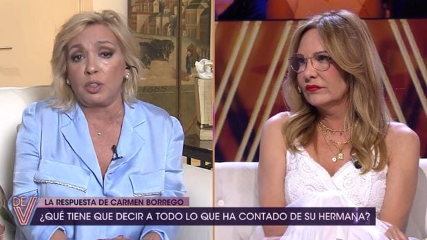 Carmen Borrego y Bel&eacute;n Rodr&iacute;guez en '&iexcl;De viernes!'. (Foto: Telecinco)