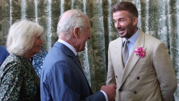 David Beckham, regalo beckham, rey carlos iii, carlos iii, reina camila