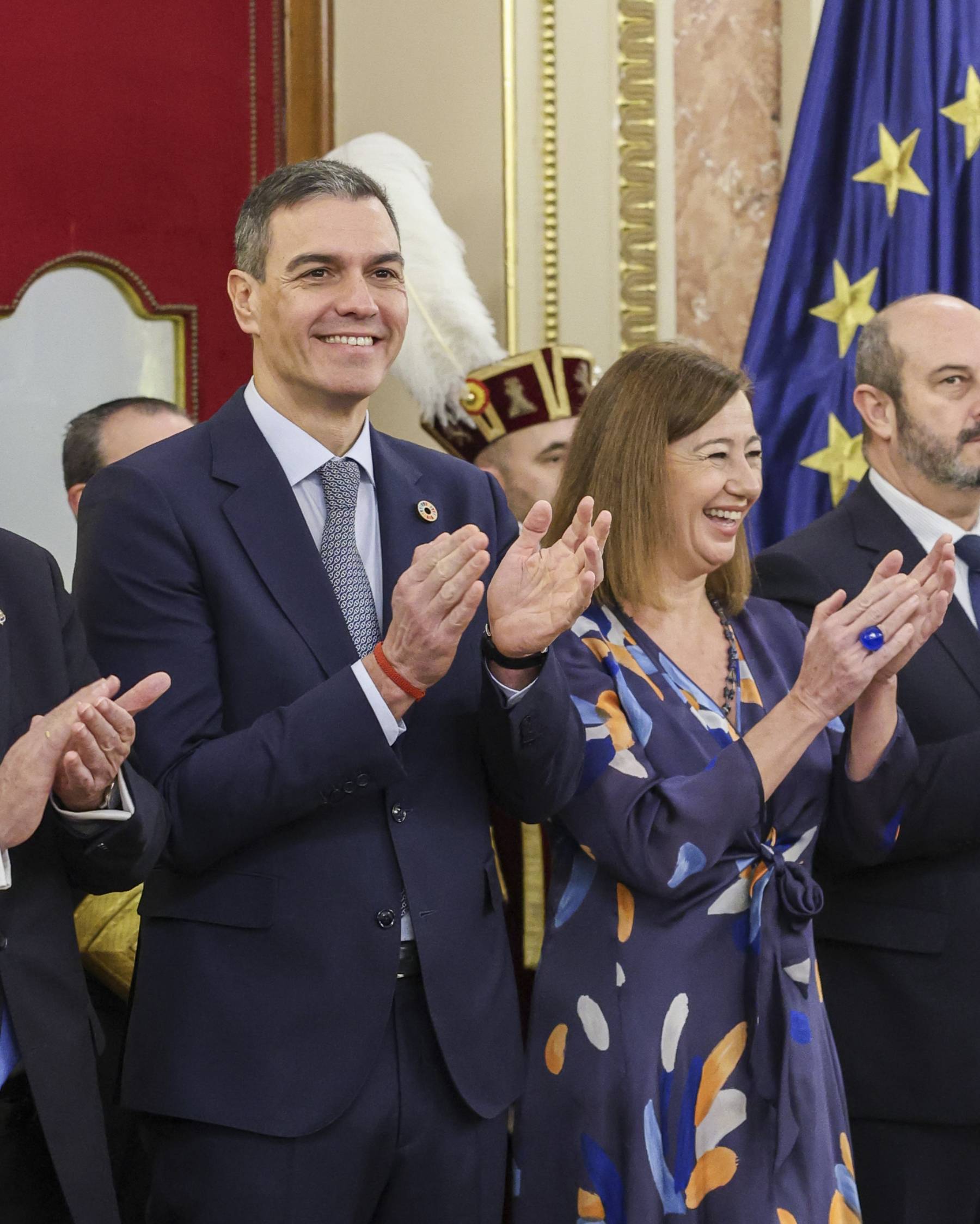 Pedro S&aacute;nchez y Francina Armengol en un acto. (Foto: Gtres)