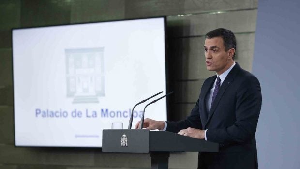 Pedro S&aacute;nchez, Moncloa