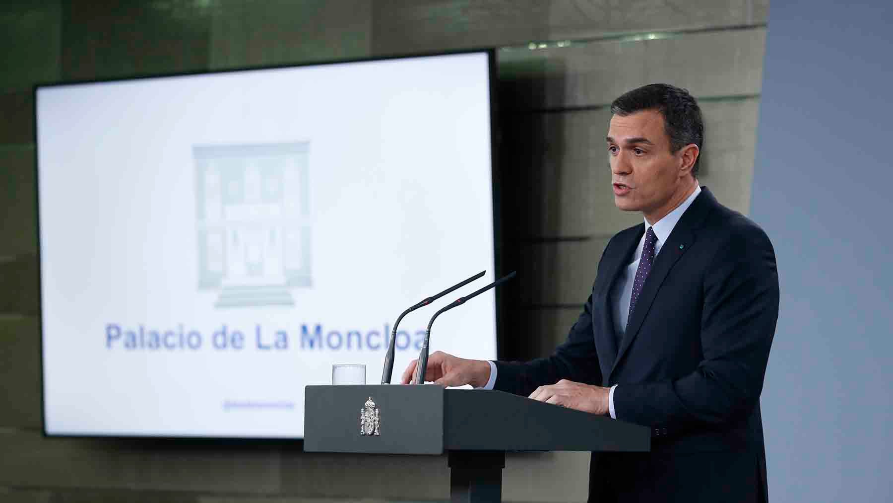 Pedro S&aacute;nchez, Moncloa