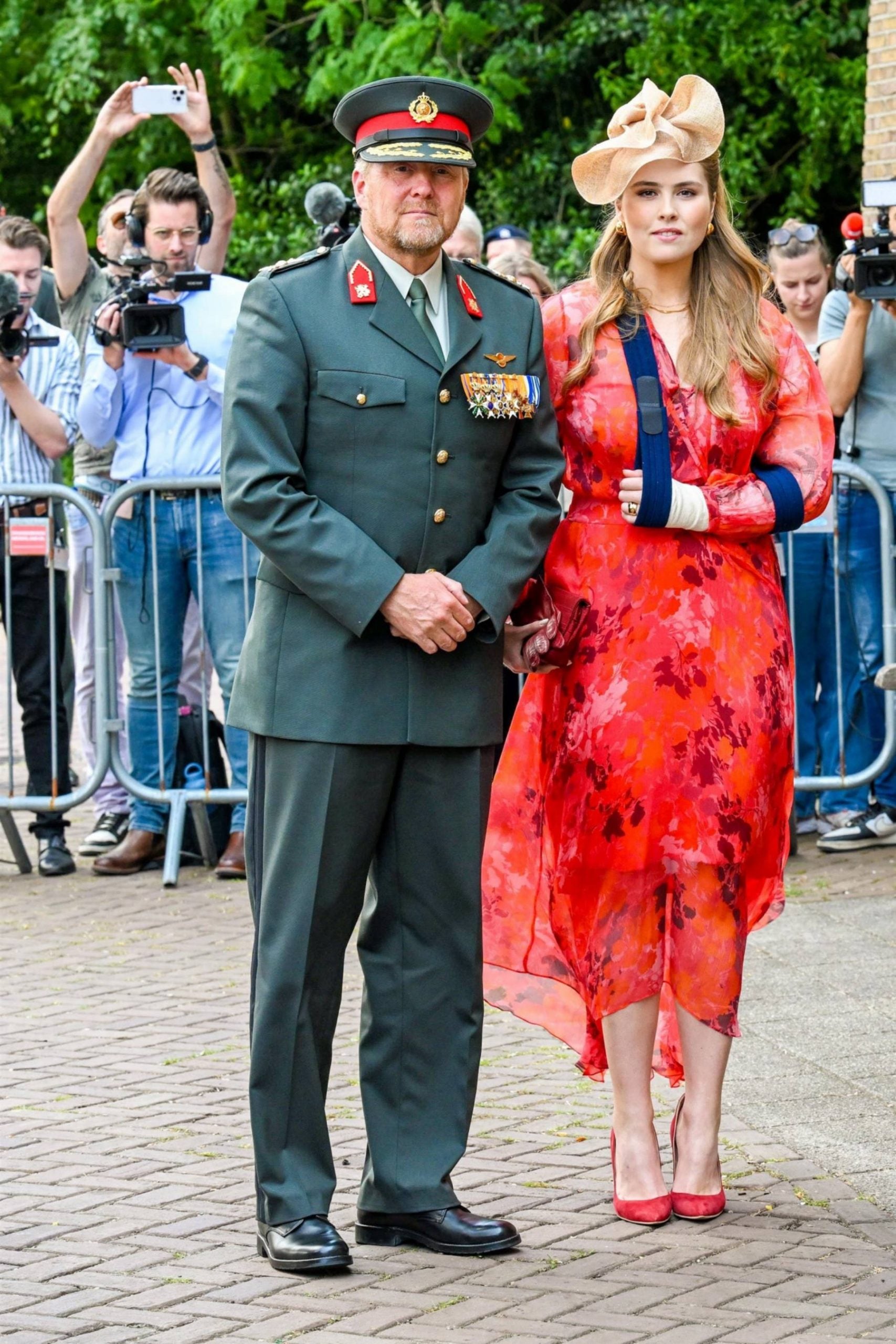 El rey Guillermo y la princesa Amalia de Holanda en un acto. (Foto: Gtres)