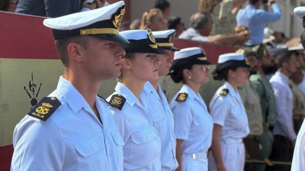 La princesa Leonor en Ceuta. (Foto: EFE)