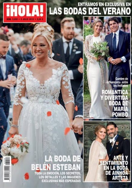 Portada de la boda de Bel&eacute;n Esteban. (Foto: &iexcl;Hola!)