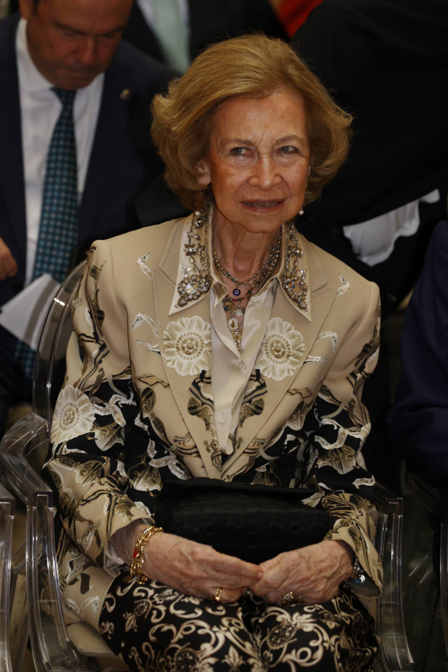 La Reina Sof&iacute;a en un acto oficial. (Foto: Gtres)