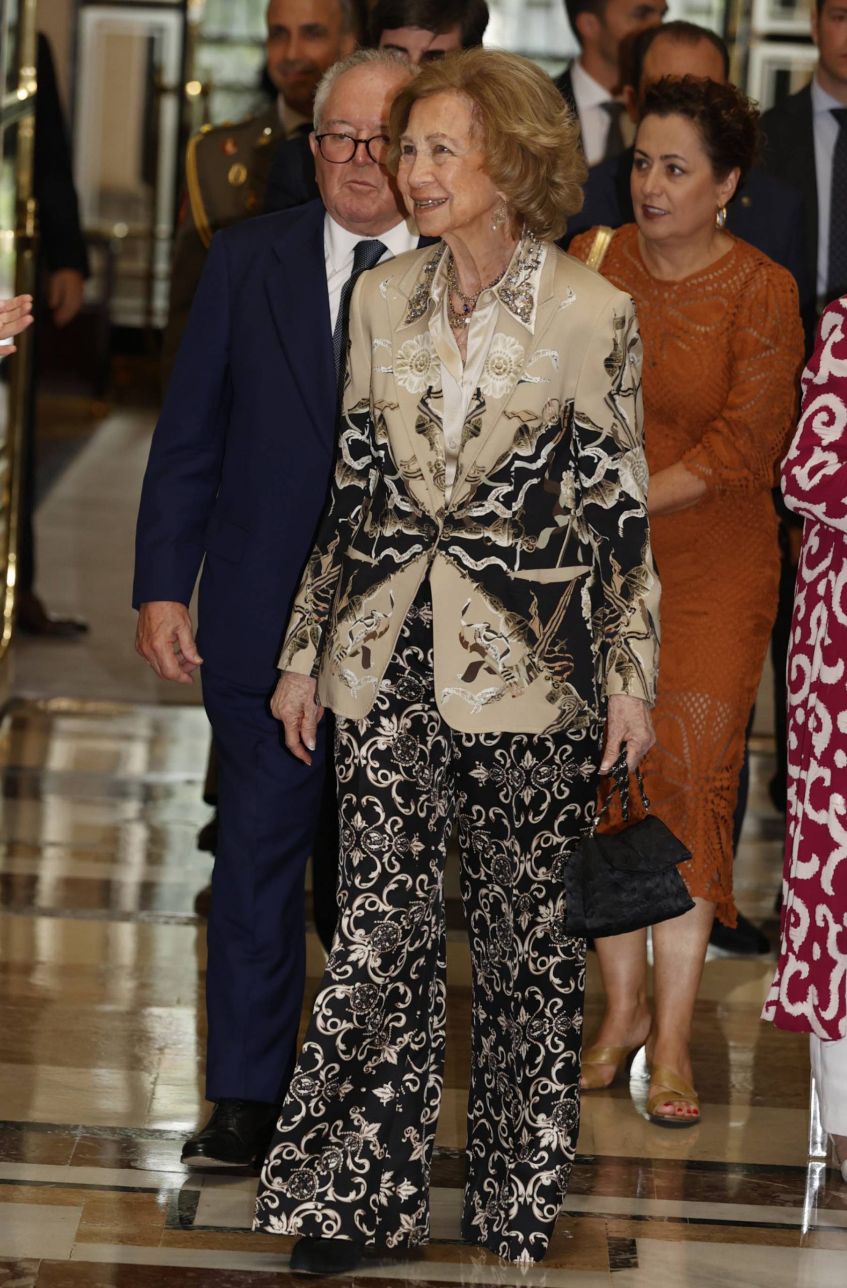 La Reina Sof&iacute;a en un acto oficial. (Foto: Gtres)