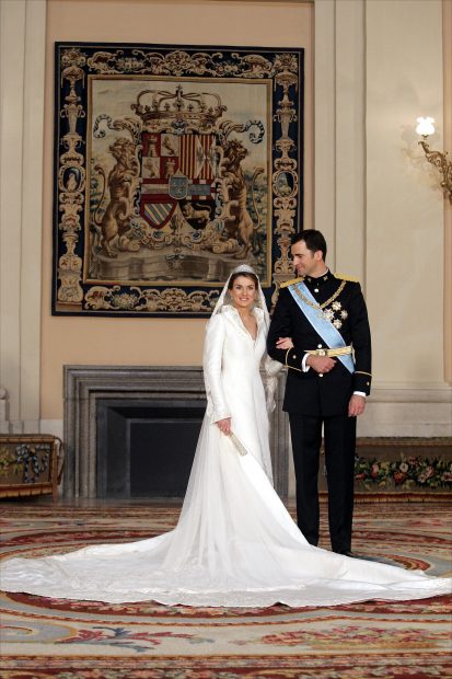 Felipe y Letizia el d&iacute;a de su boda. (FOTO: GTRES)