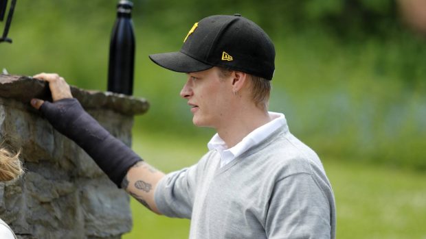 Marius Borg H&oslash;iby en una jornada deportiva. (Foto: Gtres)