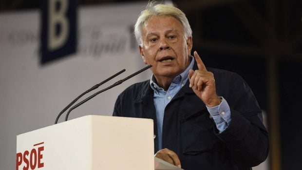 Felipe Gonz&aacute;lez en un acto del PSOE. (Foto: Gtres)