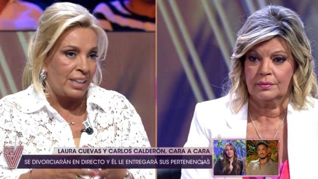 Carmen Borrego y Terelu Campos en '¡De viernes!'. (Foto: Gtres)