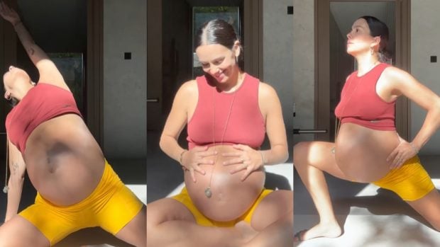 Cristina Pedroche haciendo ejercicios pre parto. (Foto: Instagram)