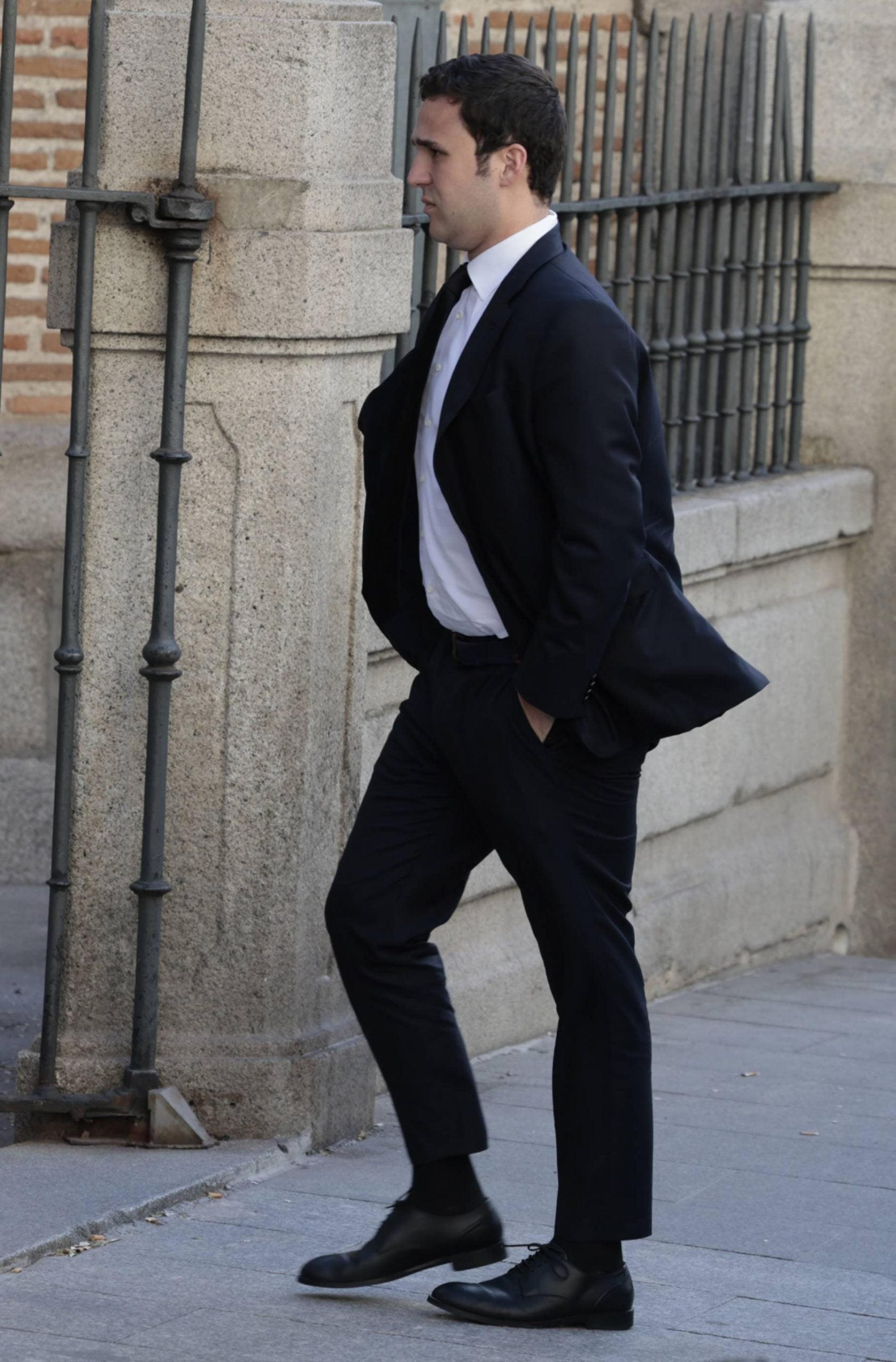 Froil&aacute;n de Marichalar en el funeral de Fernando G&oacute;mez Acebo. (Foto: Gtres)