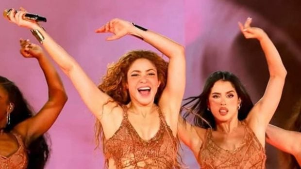 Shakira y Natalia en una actuación. (Foto: Instagram)