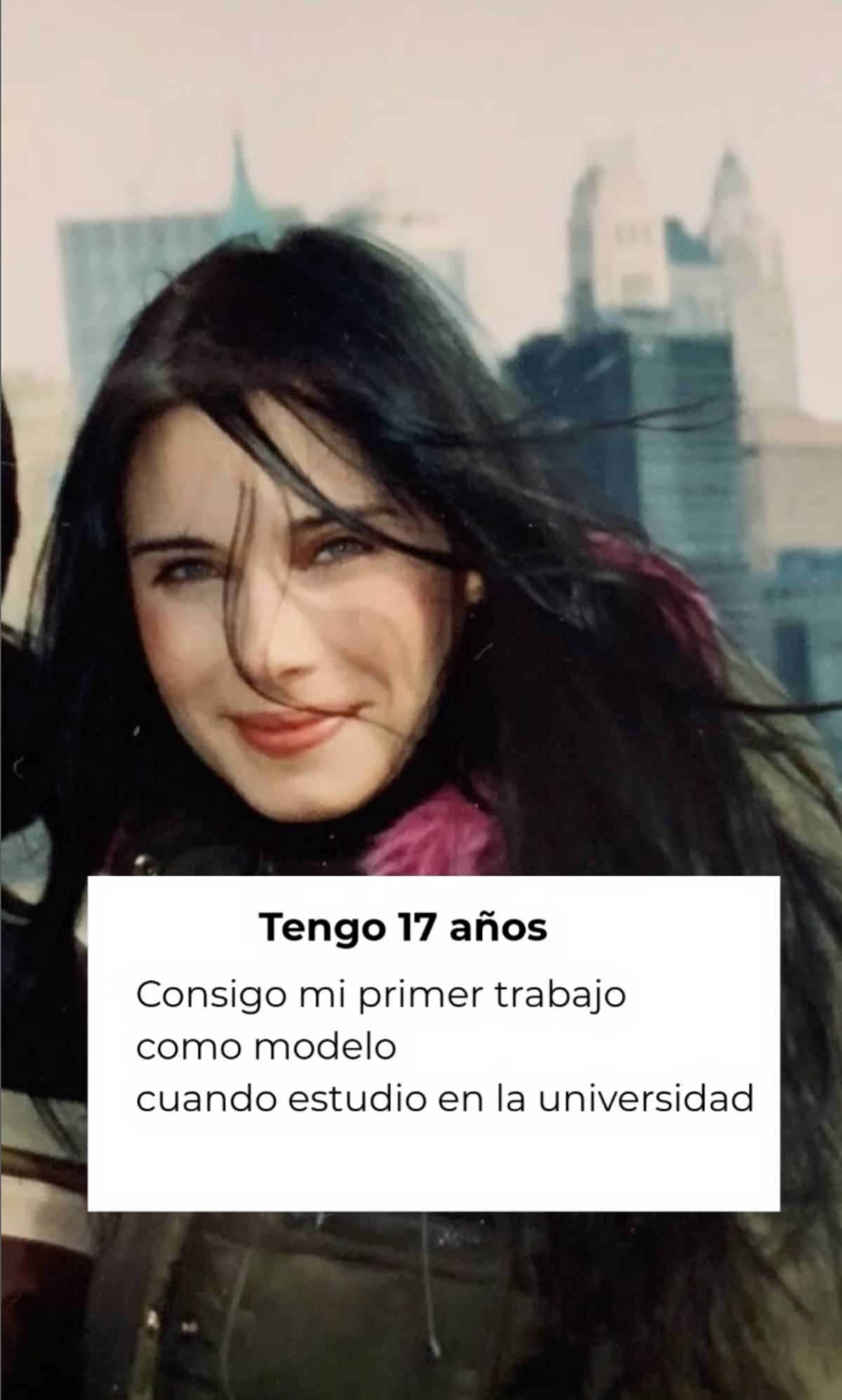 Una jovenc&iacute;sima Pilar Rubio, con 17 a&ntilde;os, posa con gesto dulce y mirada verde penetrante. (Redes Sociales)