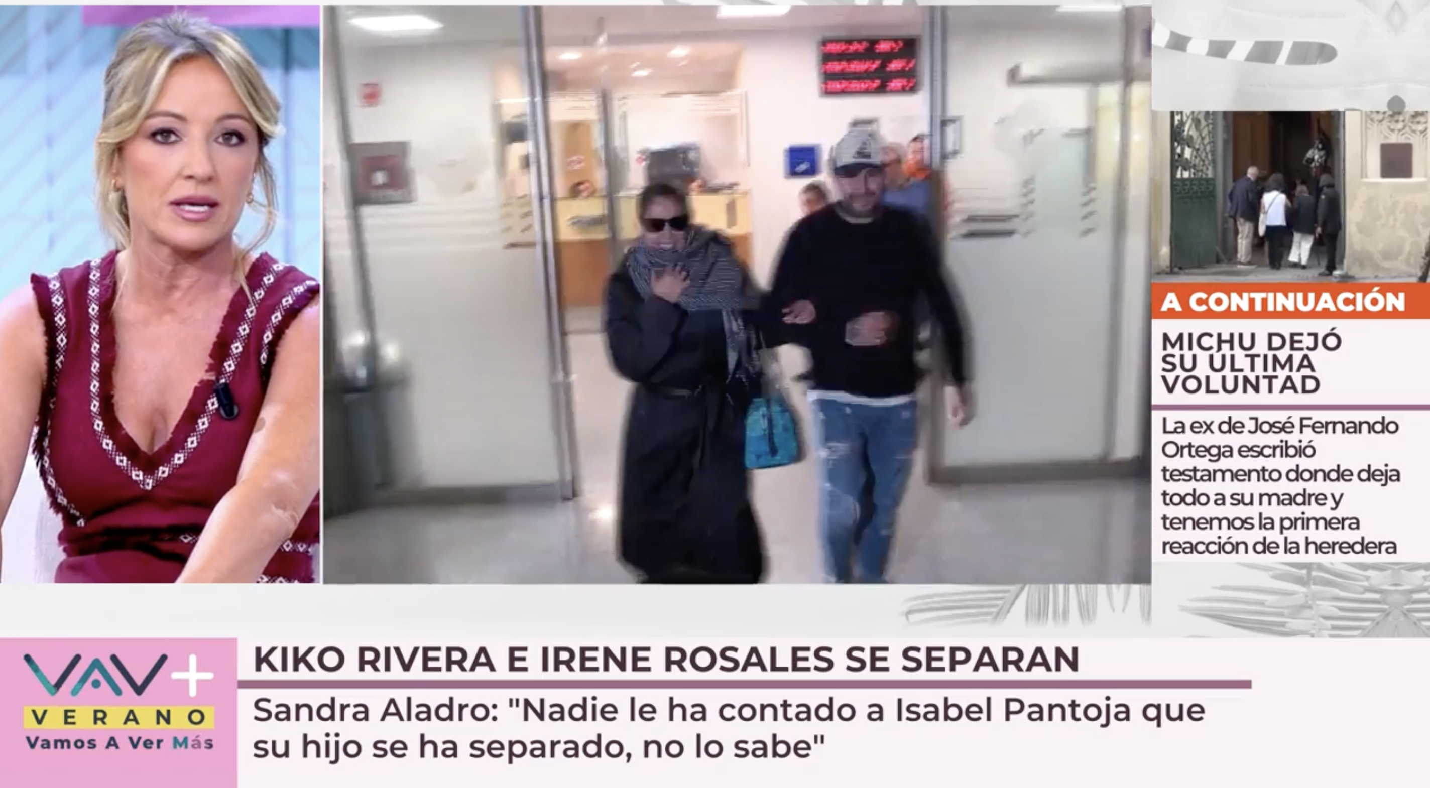 Sandra Aladro en 'Vamos a ver'. (Foto: Telecinco)