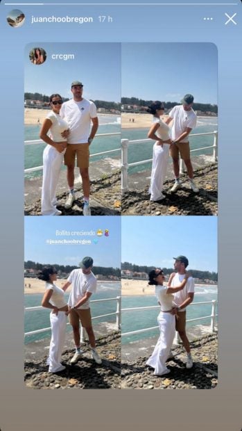Juancho Obreg&oacute;n va a ser padre por primera vez un a&ntilde;o despu&eacute;s de su boda. (FOTO: REDES SOCIALES)