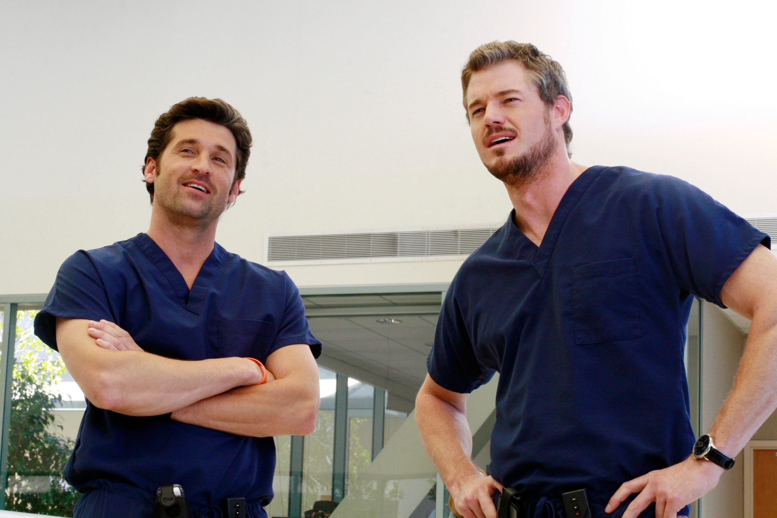 Patrick Dempsey y Eric Lane es una escena de 'Anatom&iacute;a de Grey. (Foto: Gtres)