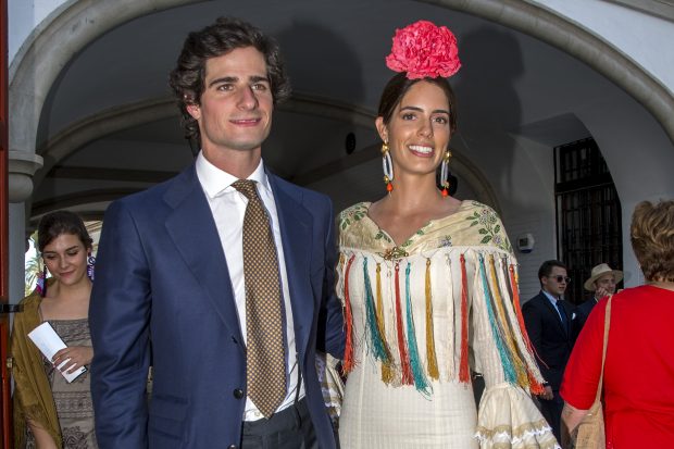 Fernando Fitz-James junto a Sof&iacute;a Palazuelo. (FOTO: GTRES)