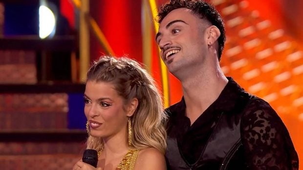 Nerea Rodr&iacute;guez y un bailar&iacute;n en 'Bailando con las estrellas'. (Foto: Telecinco)