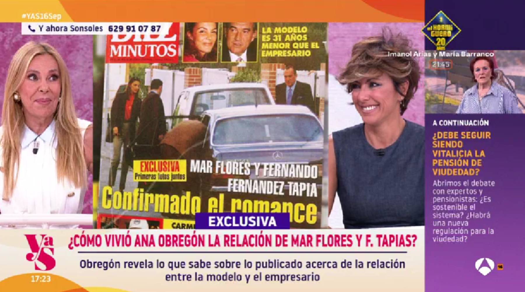 Ana Obreg&oacute;n en 'Y ahora Sonsoles'. (Foto: Antena 3)