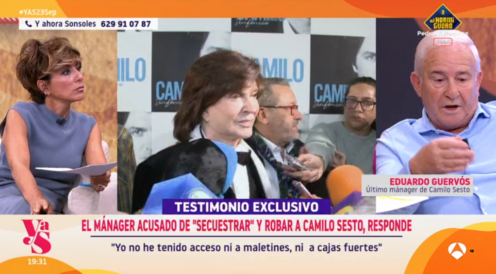 Eduardo Guerv&oacute;s, m&aacute;nager de Camilo Sesto en 'Y ahora Sonsoles'
