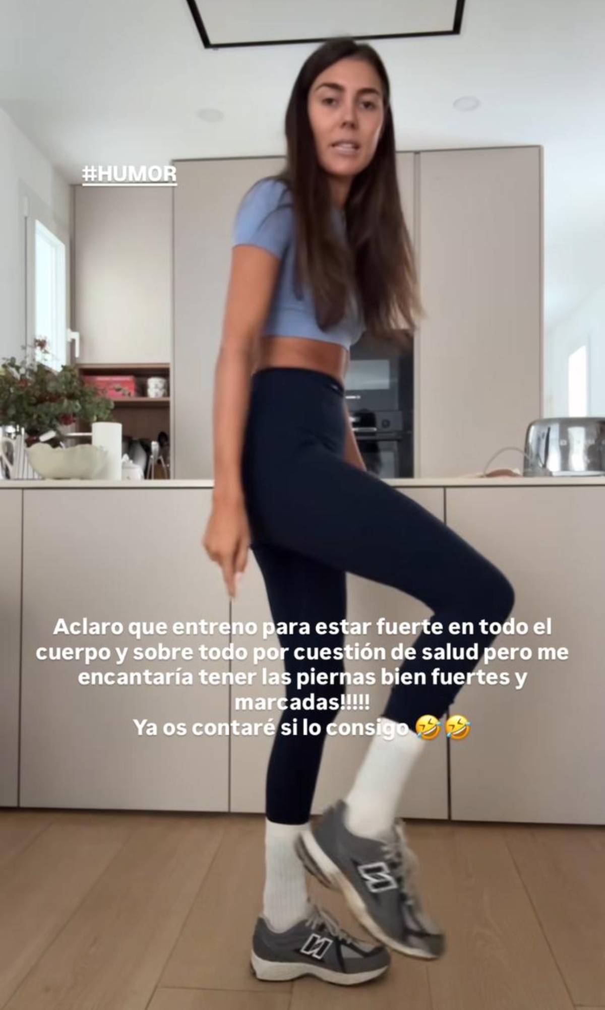 Captura de una de las historias de Instagram donde Ana Padilla habla abiertamente sobre su objetivo f&iacute;sico. (Foto: Redes Sociales)