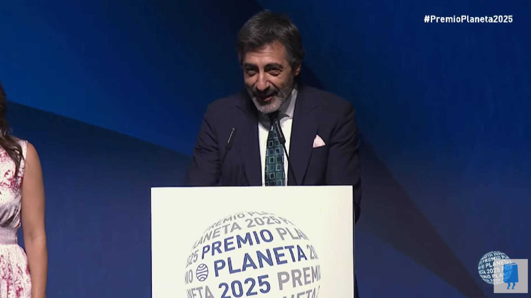Juan del Val en los premios Planeta 2025. (Foto: YouTube)